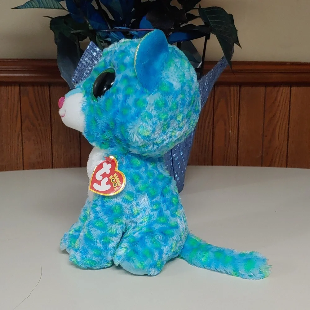 Ty 🆕 Beanie Boo's Leona The Cat Stuffed Animal Toy